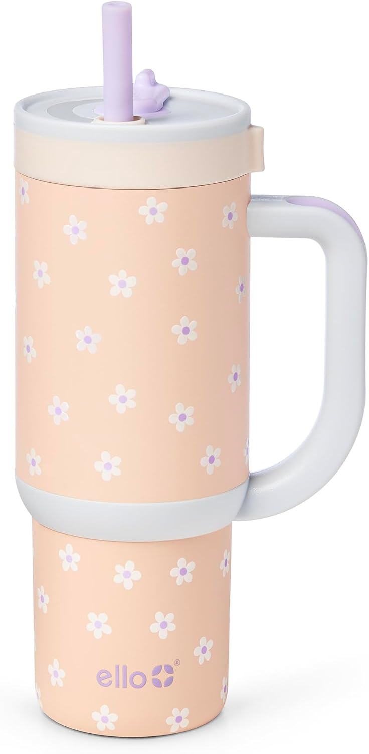 18oz Stainless Steel Kids Tumbler with Handle & Retracting Straw