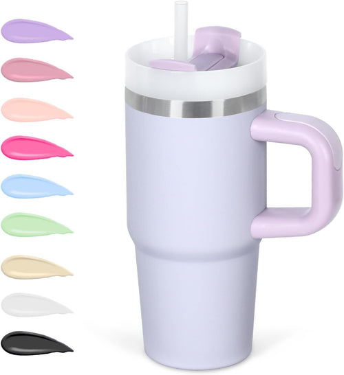 14 Oz Tumbler with Handle and Straw for Kids