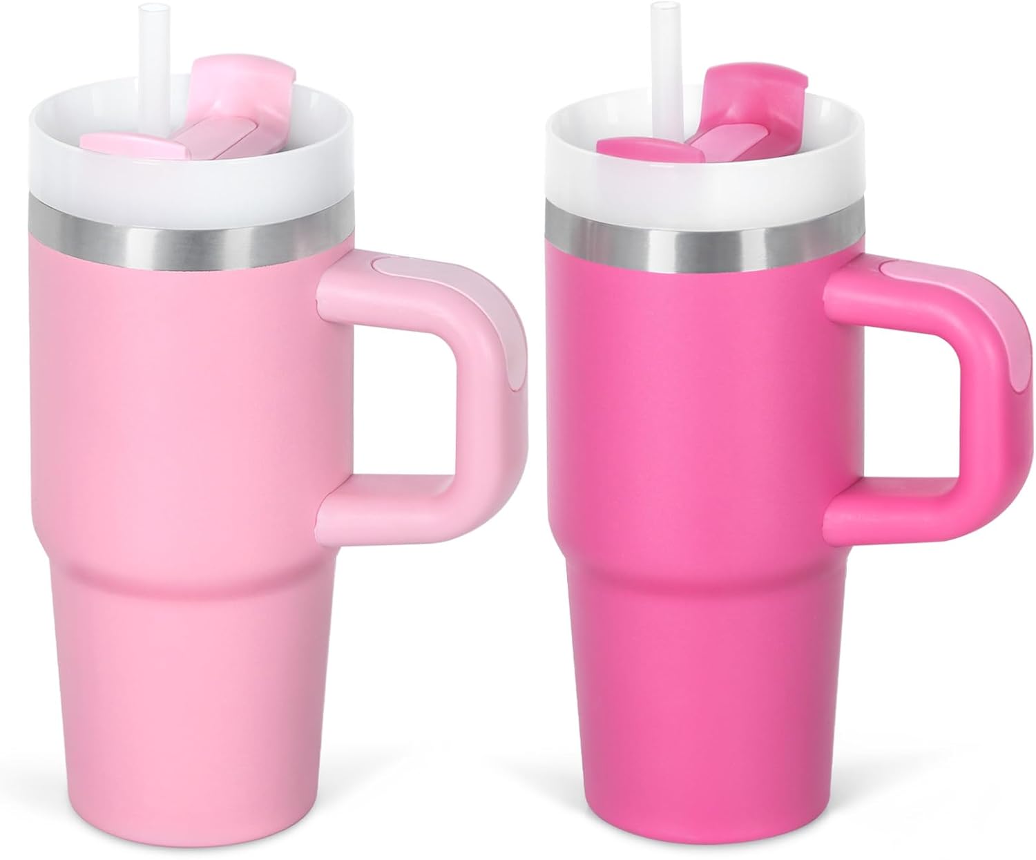 14 Oz Tumbler with Handle and Straw for Kids