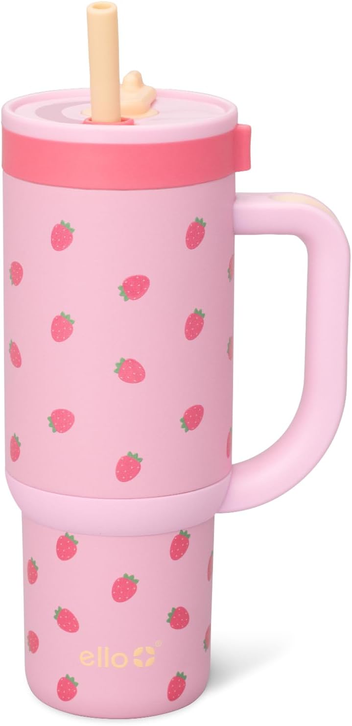 18oz Stainless Steel Kids Tumbler with Handle & Retracting Straw