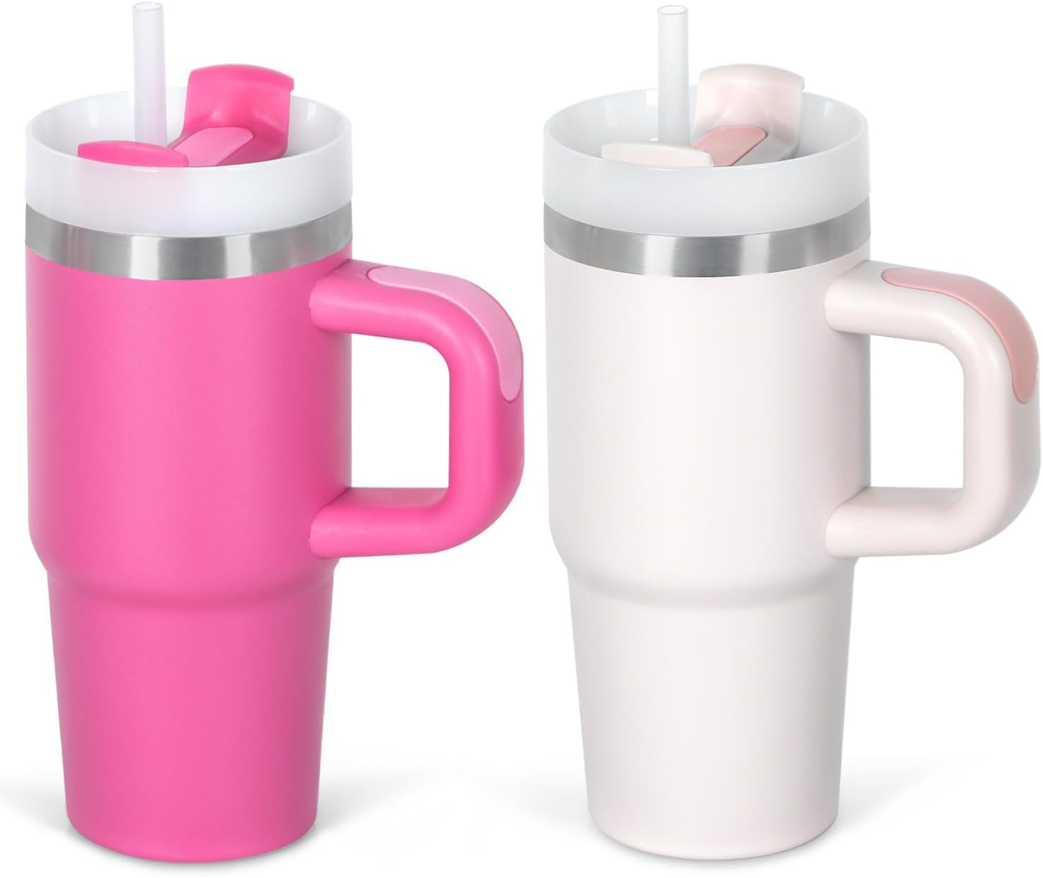 14 Oz Tumbler with Handle and Straw for Kids