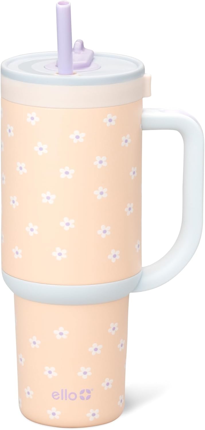 18oz Stainless Steel Kids Tumbler with Handle & Retracting Straw