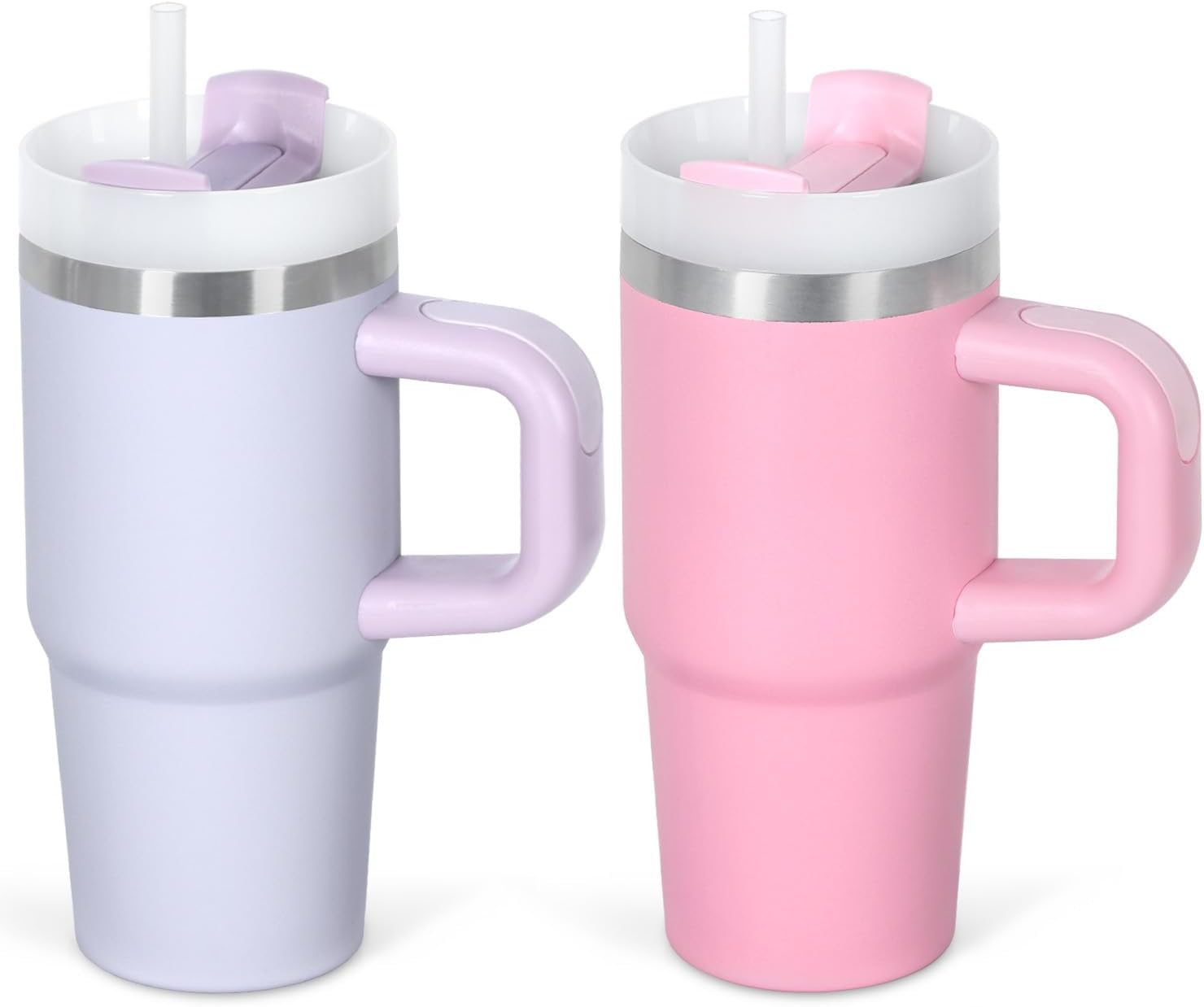 14 Oz Tumbler with Handle and Straw for Kids