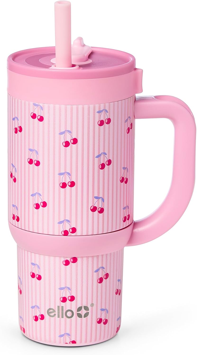 18oz Stainless Steel Kids Tumbler with Handle & Retracting Straw