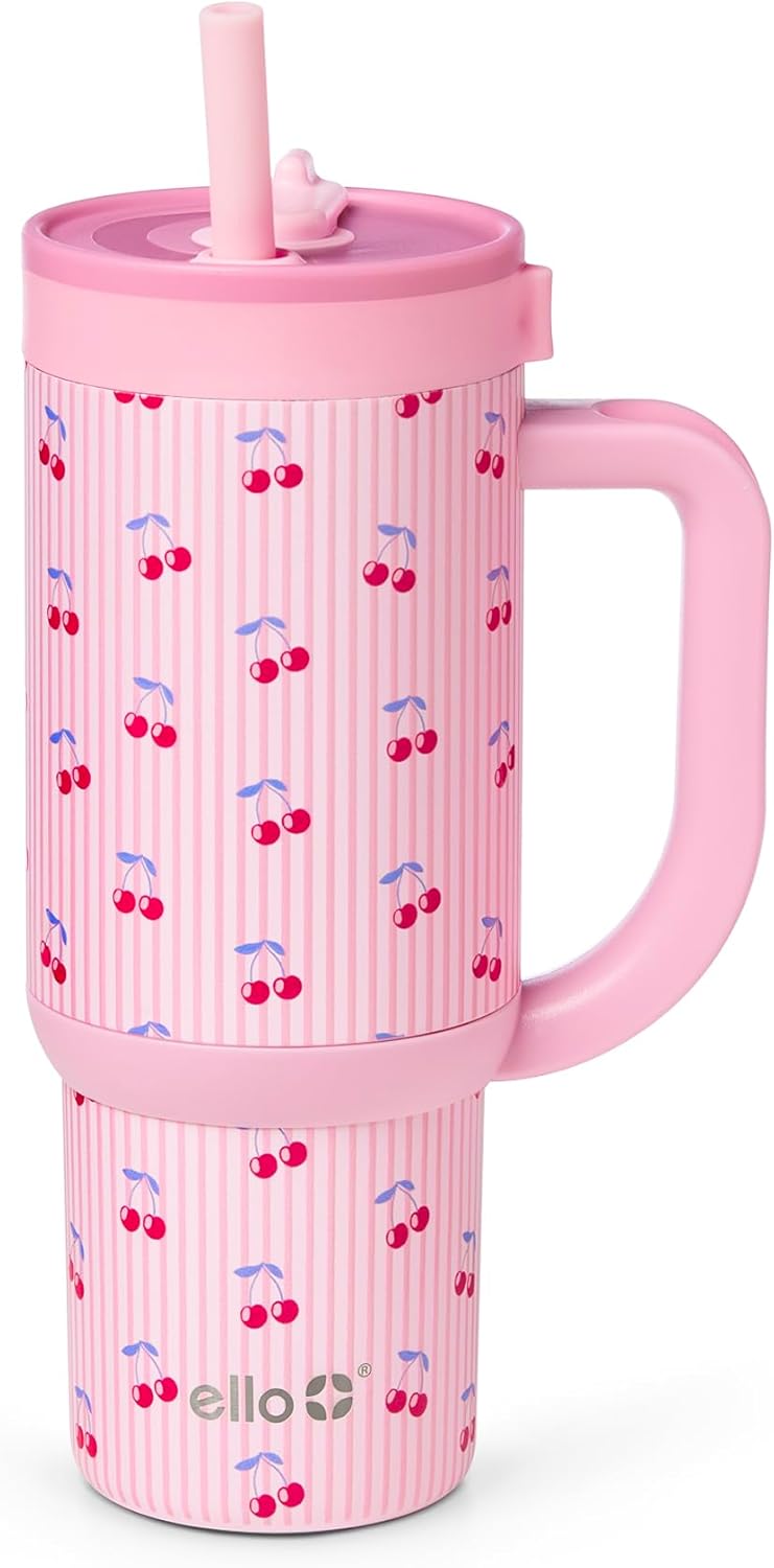 18oz Stainless Steel Kids Tumbler with Handle & Retracting Straw